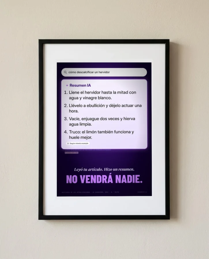 Leyó tu artículo. No vendrá nadie. – Pósters