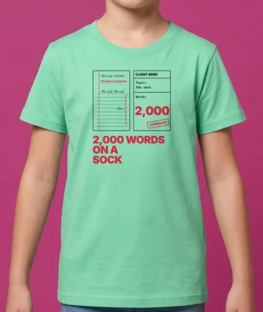2,000 words on a sock – Kids and babies