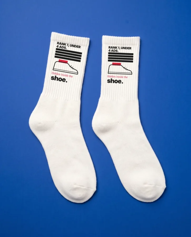 Rank 1 under the ads – 404 socks