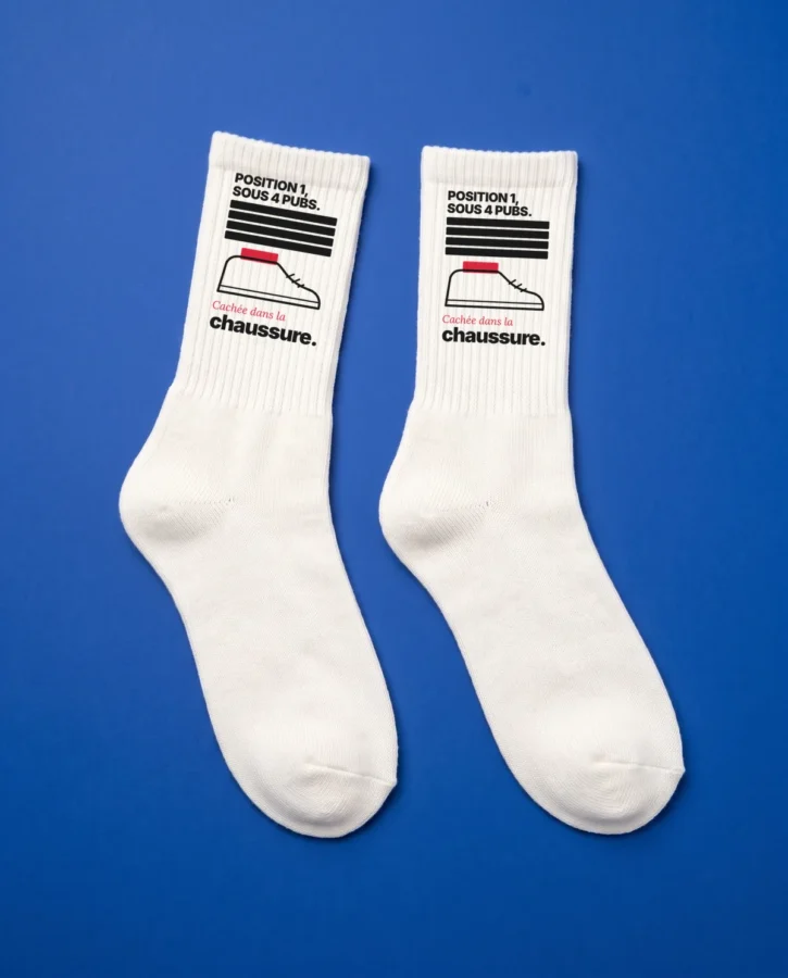 Position 1 sous les pubs – Chaussettes 404