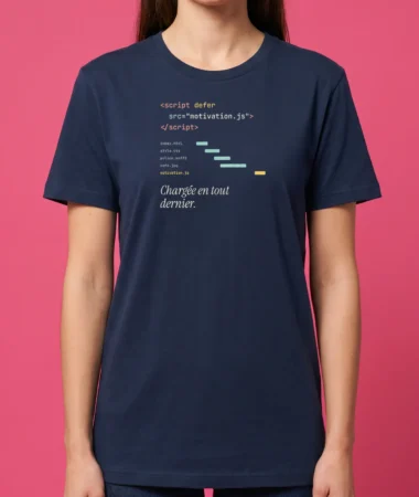motivation.js en defer – T-shirts