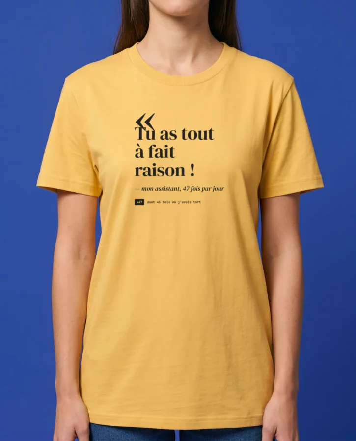 Tu as tout à fait raison ! – T-shirts