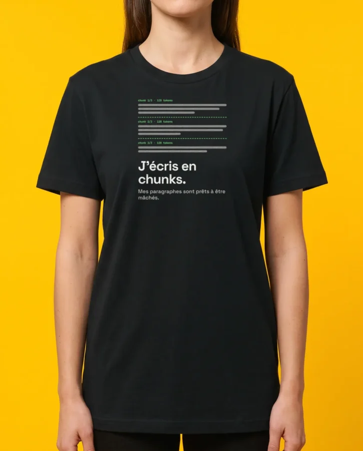 J'écris en chunks – T-shirts