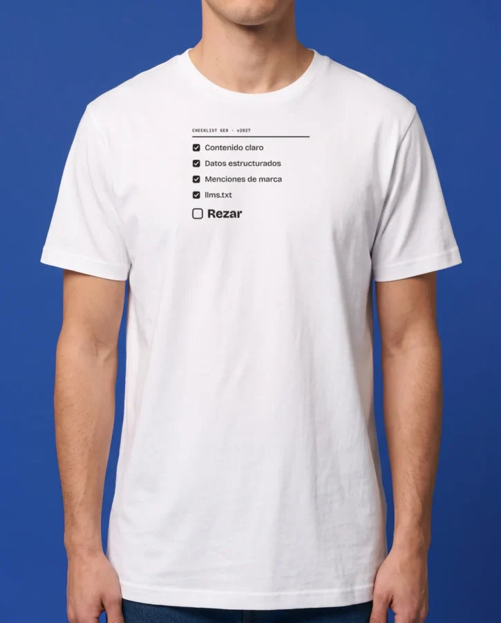 Checklist GEO – Camisetas