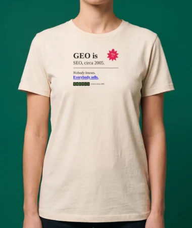 SEO, circa 2005 – T-shirts