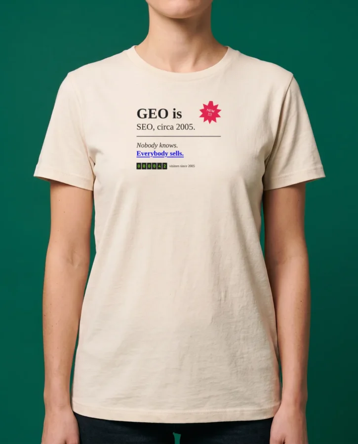 SEO, circa 2005 – T-shirts