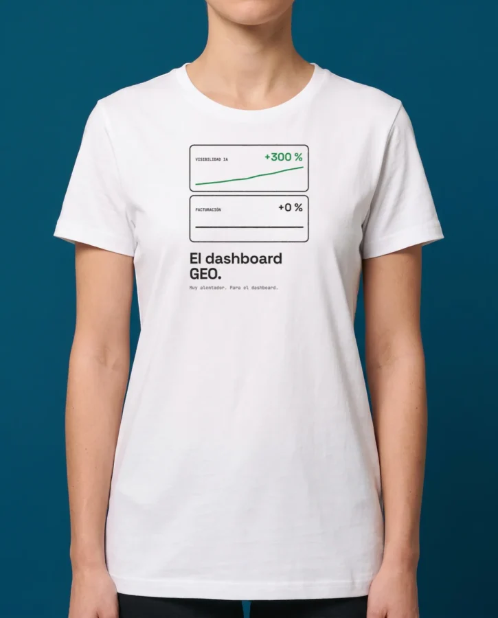 Dashboard GEO – Camisetas
