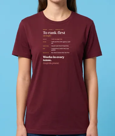 Ranking first, in every tense but the present – T-shirts