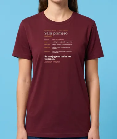 Salir primero, en todos los tiempos menos el presente – Camisetas