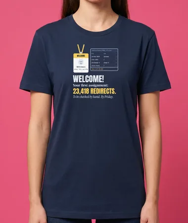 September intern: 23,418 redirects to check – T-shirts