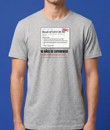 Se busca Head of GEO con 10 años de experiencia – Camisetas