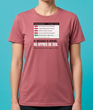 47 messages de rentrée, 46 offres de SEO – T-shirts