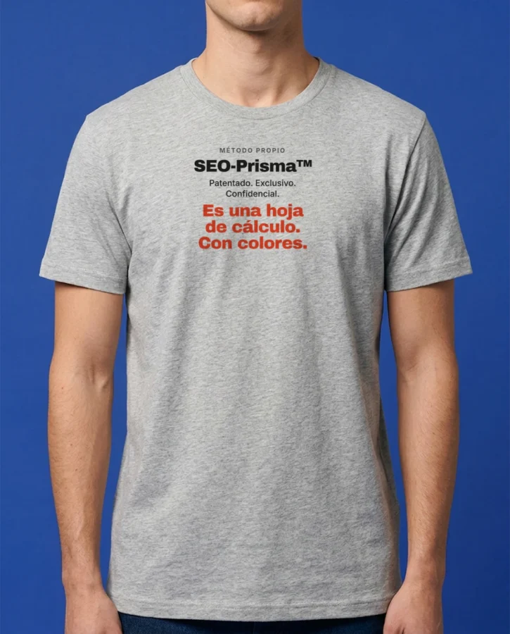Método propio SEO-Prisma – Camisetas