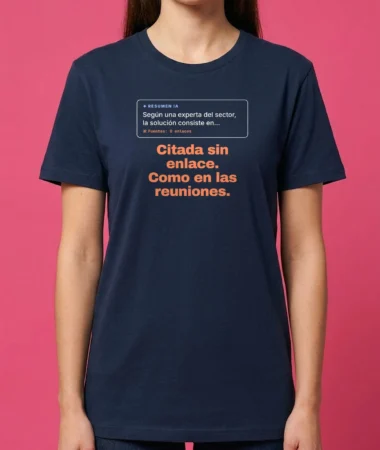 Citada sin enlace, como en las reuniones – Camisetas