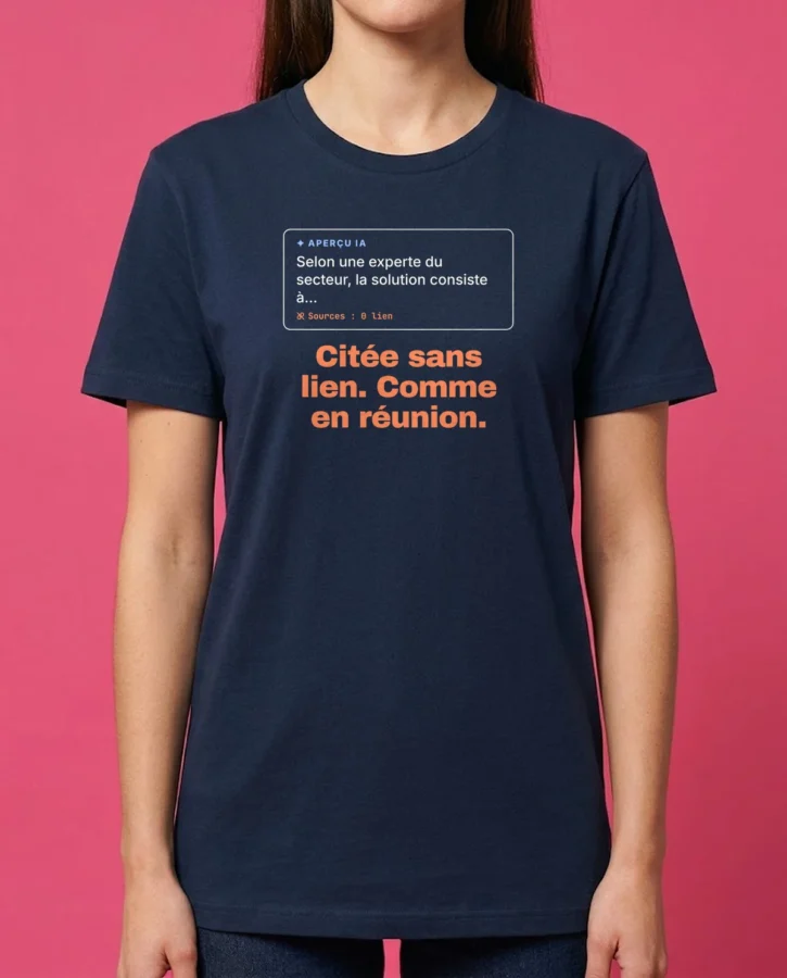 Citée sans lien, comme en réunion – T-shirts