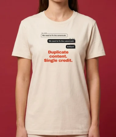 Duplicate content, single credit – T-shirts