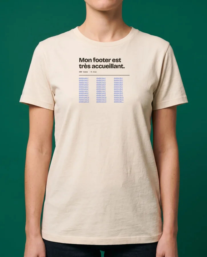Footer de 400 liens – T-shirts