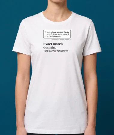 Exact match domain – T-shirts