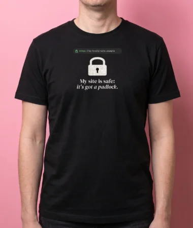 It's got a padlock – T-shirts