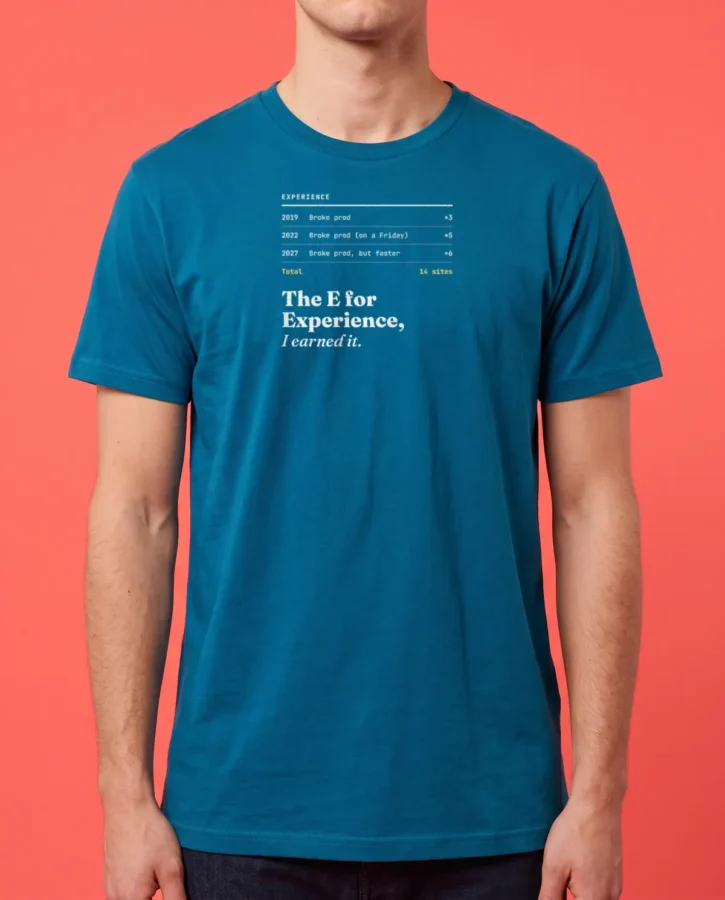 Experience: 14 broken sites – T-shirts