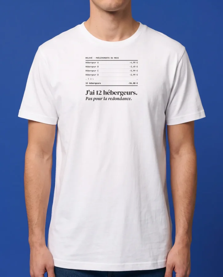 12 hébergeurs – T-shirts