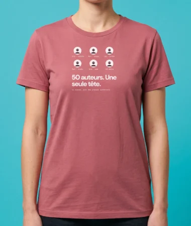 50 auteurs, 1 tête – T-shirts