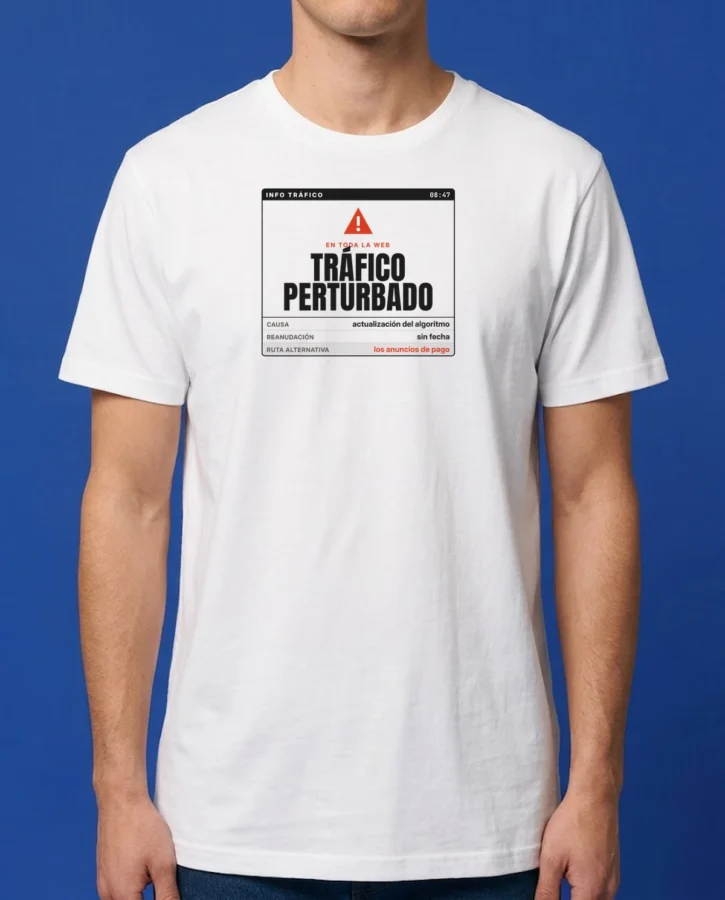 Tráfico perturbado en toda la web – Camisetas