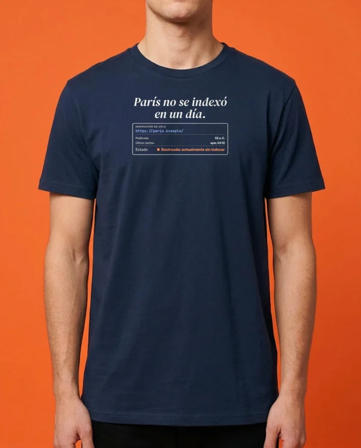 París no se indexó en un día – Camisetas