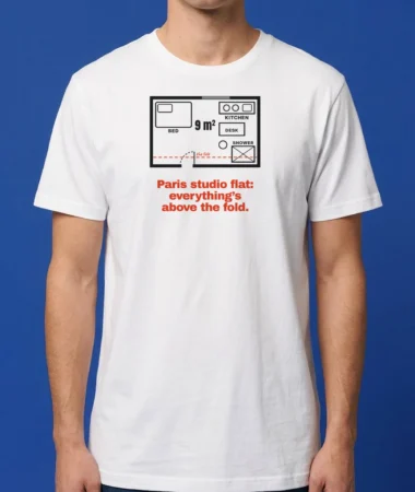 Paris studio: everything’s above the fold – T-shirts