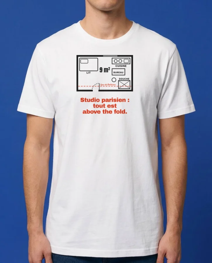 Studio parisien : tout est above the fold – T-shirts