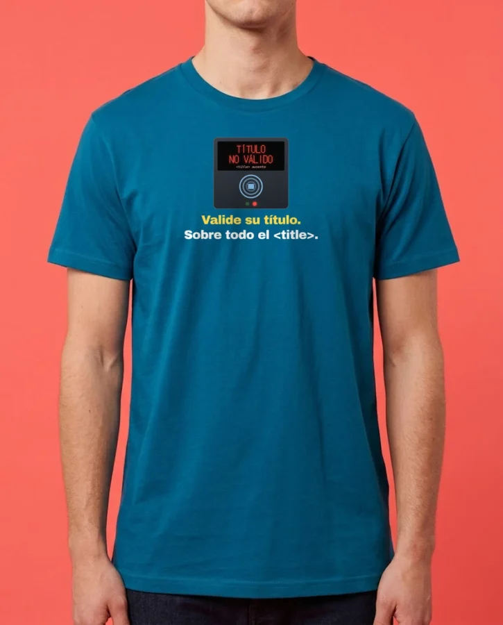Título no válido – Camisetas