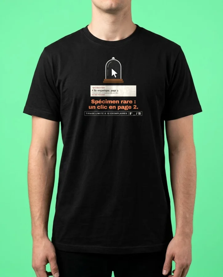 Spécimen rare : un clic en page 2 – T-shirts