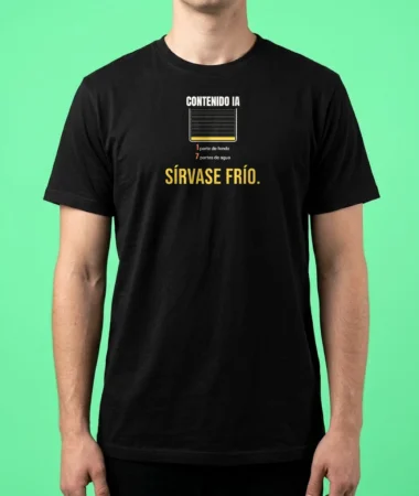 Contenido IA: 1 parte de fondo, 7 de agua – Camisetas