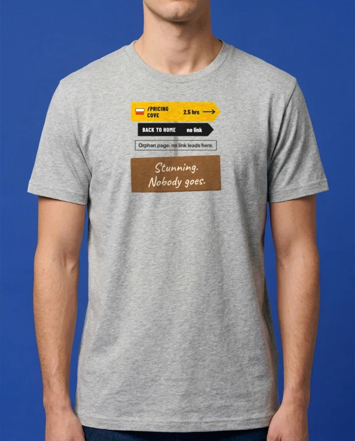 Orphan page: the /pricing cove – T-shirts