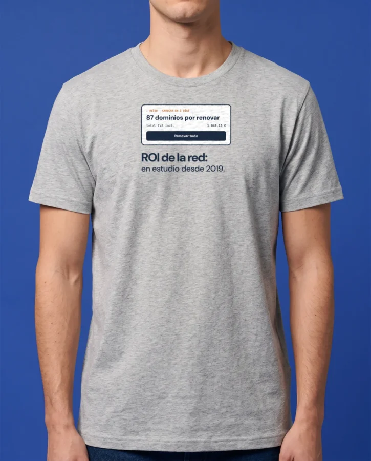 87 dominios por renovar – Camisetas
