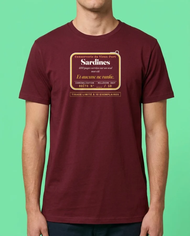 Sardines millésimées : 400 pages, un mot-clé – T-shirts