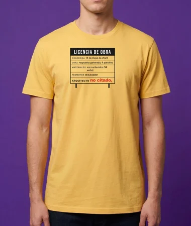 Licencia de obra: arquitecto no citado – Camisetas
