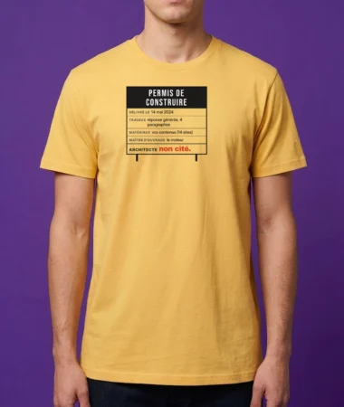 Permis de construire : architecte non cité – T-shirts