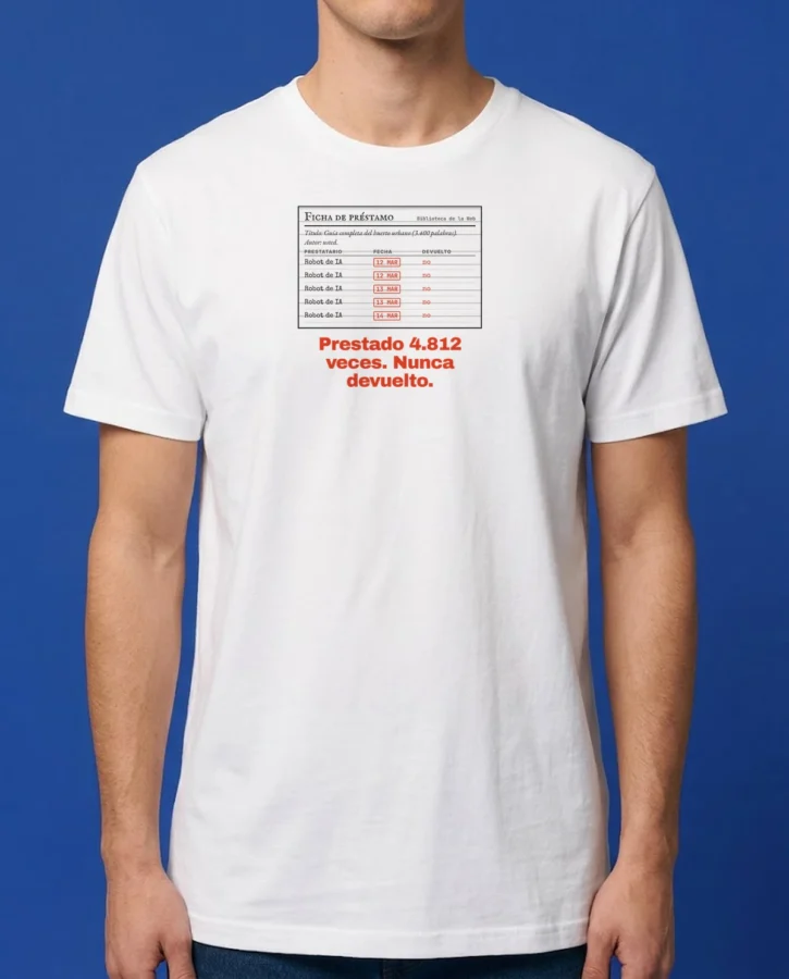 Prestado 4.812 veces, nunca devuelto – Camisetas