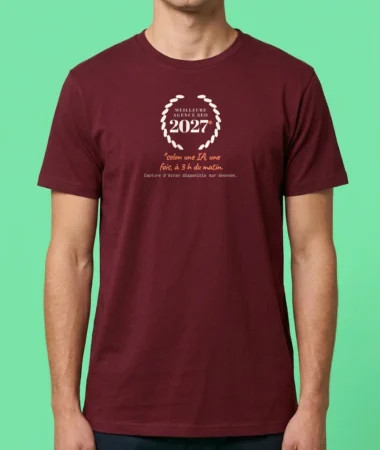 Élue meilleure agence 2027 (selon une IA, une fois) – T-shirts