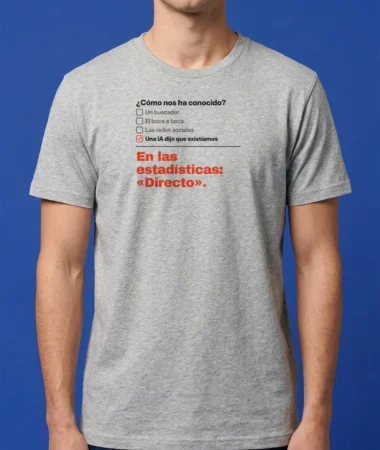 ¿Cómo nos ha conocido? Una IA – Camisetas