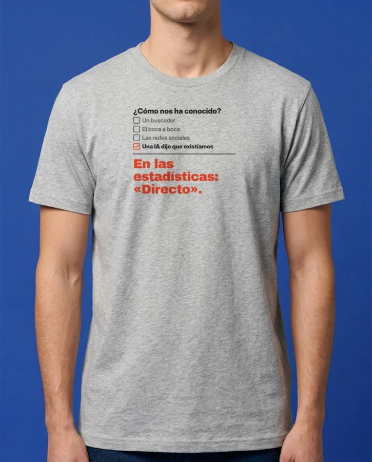 ¿Cómo nos ha conocido? Una IA – Camisetas