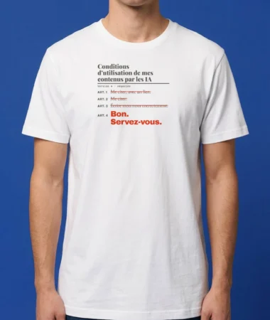 Mes conditions d’utilisation pour les IA – T-shirts