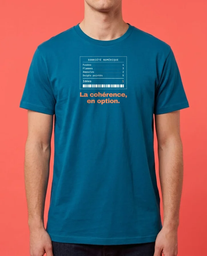 Mon post sur la sobriété numérique – T-shirts