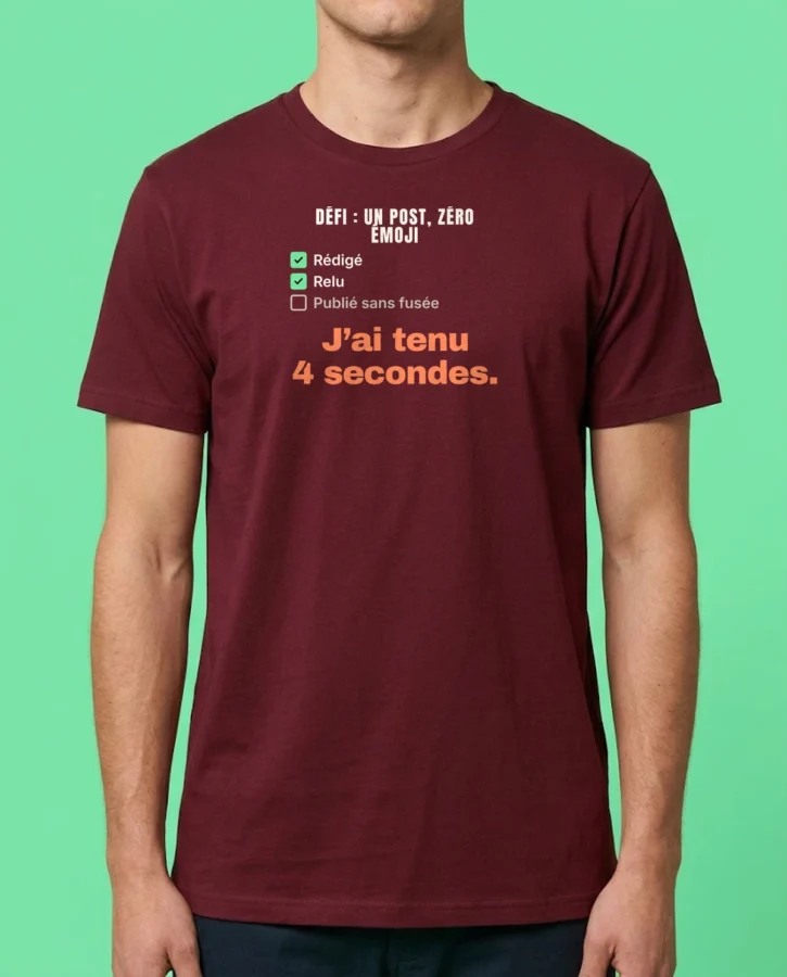 Un post. Zéro émoji. – T-shirts