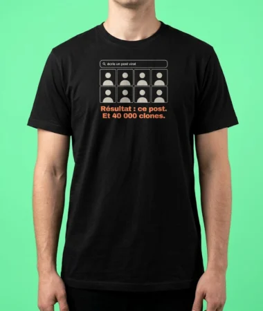 Prompt : « Écris un post viral » – T-shirts