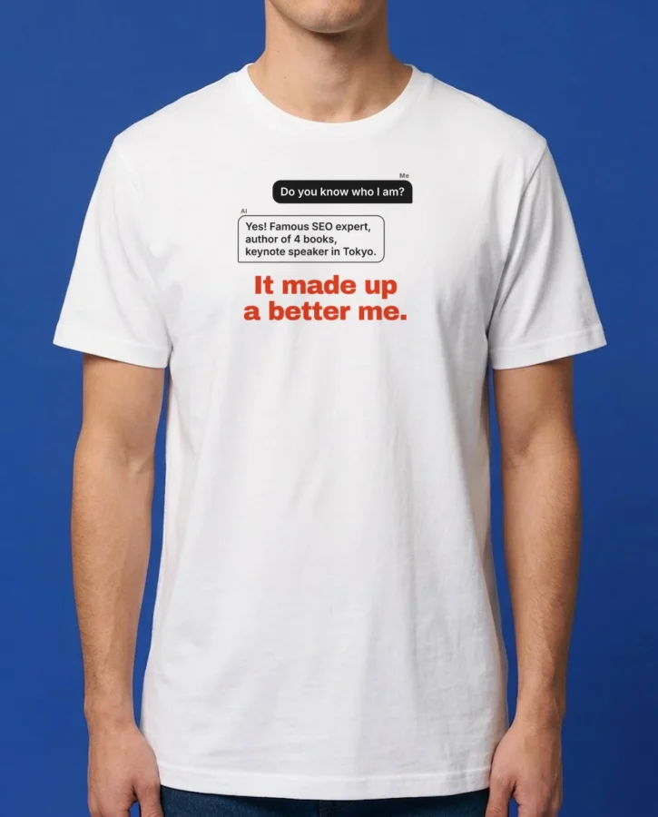 I asked the AI if it knew me – T-shirts
