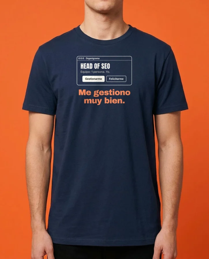 Head of SEO, equipo de 1 – Camisetas