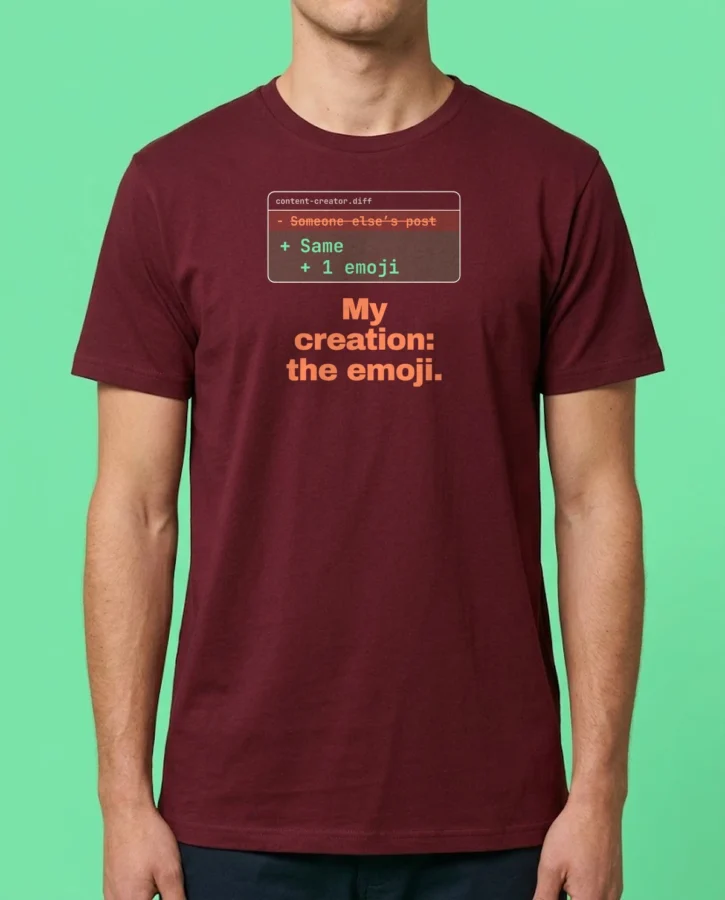 Content creator – T-shirts