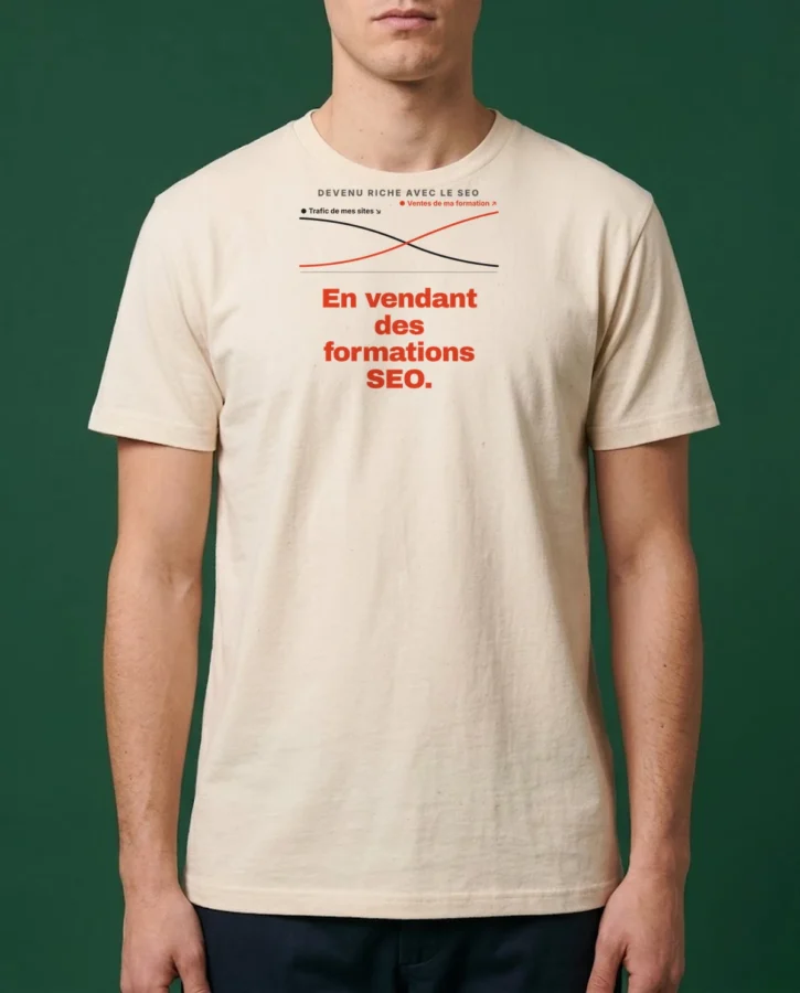 Je suis devenu riche avec le SEO – T-shirts
